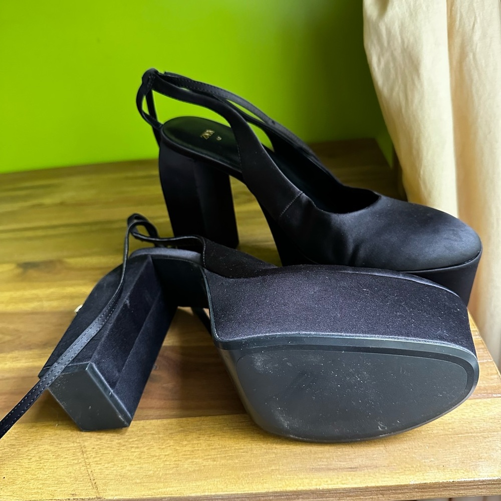 Elegant Black Platform Heels